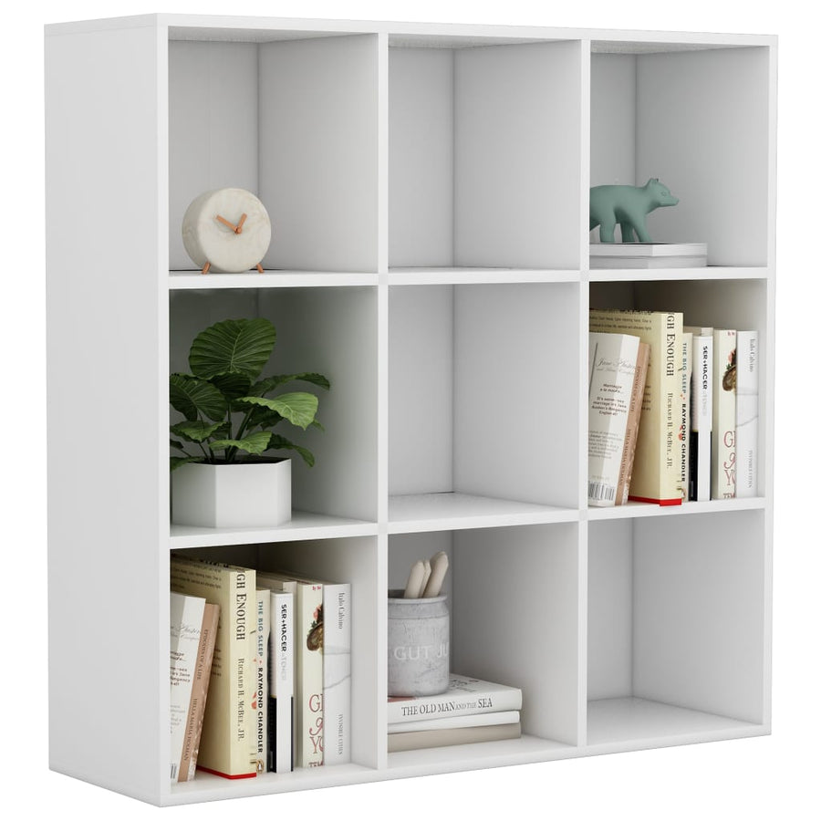 Boekenkast 98X29X97,5 Cm Bewerkt Hout Wit