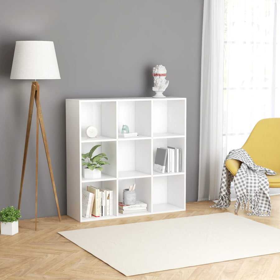 Boekenkast 98X29X97,5 Cm Bewerkt Hout Wit