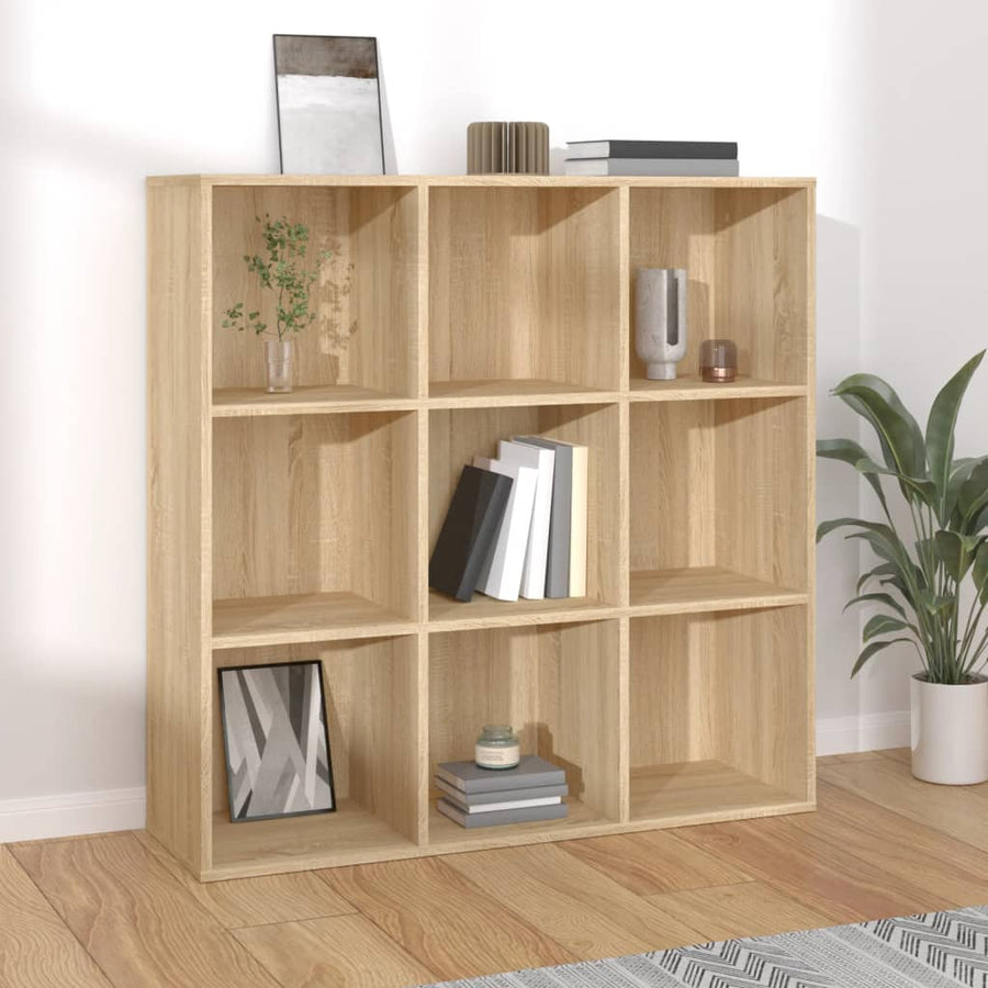Boekenkast 98X29X97,5 Cm Bewerkt Hout Kleurig Sonoma eiken