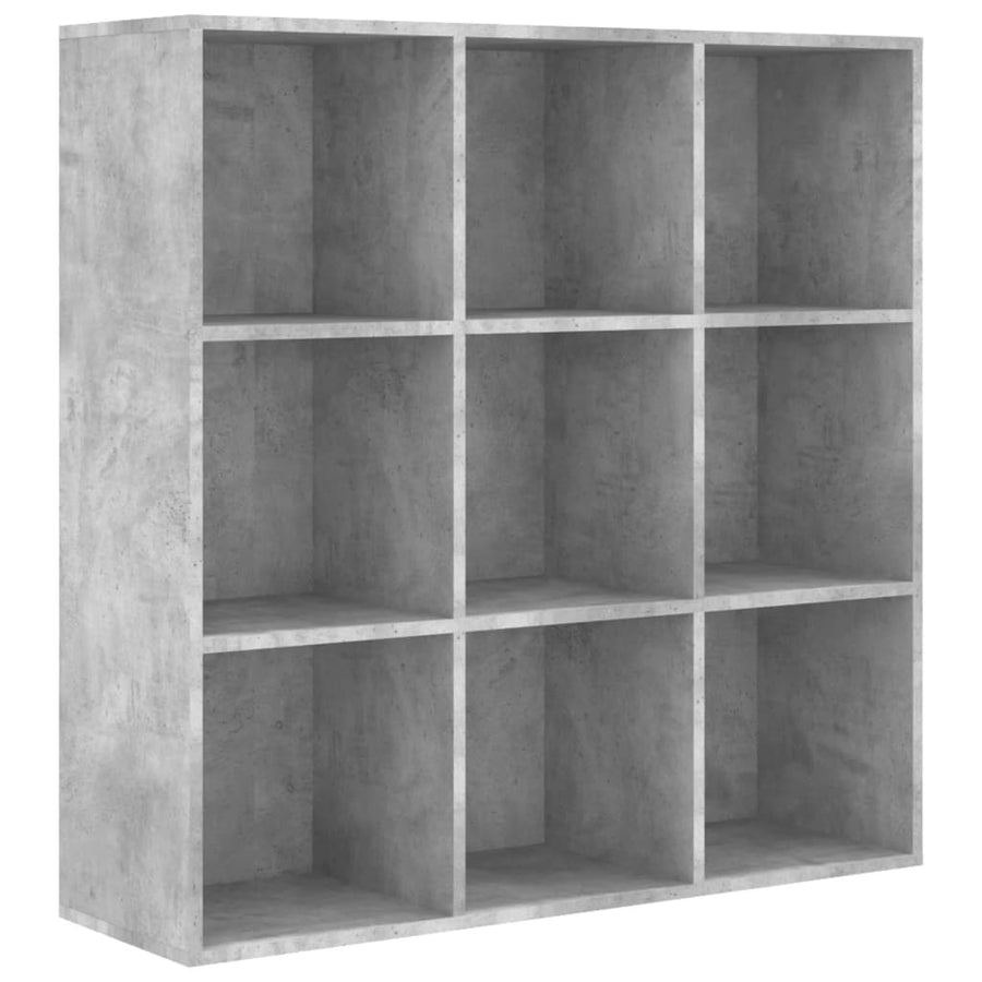 Boekenkast 98X29X97,5 Cm Bewerkt Hout Betongrijs