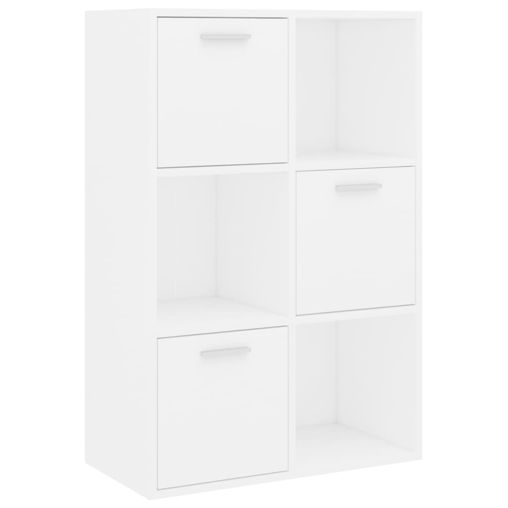 Opbergkast 60x29,5x90 cm bewerkt hout wit Wit