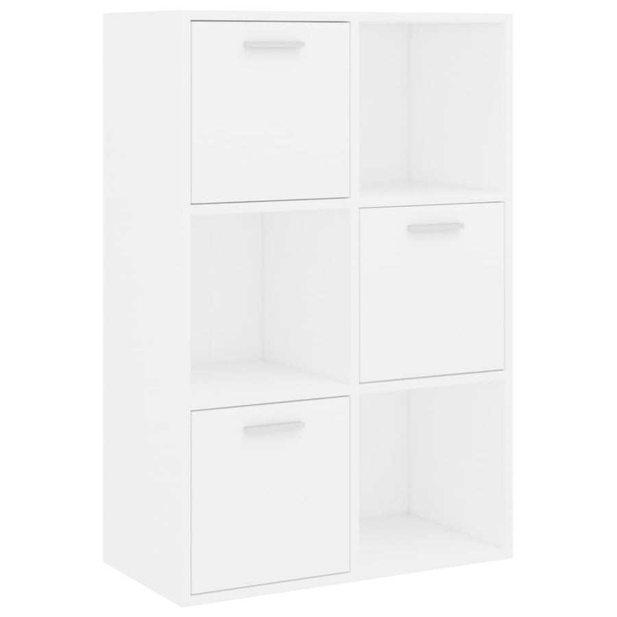 Opbergkast 60x29,5x90 cm bewerkt hout wit Wit