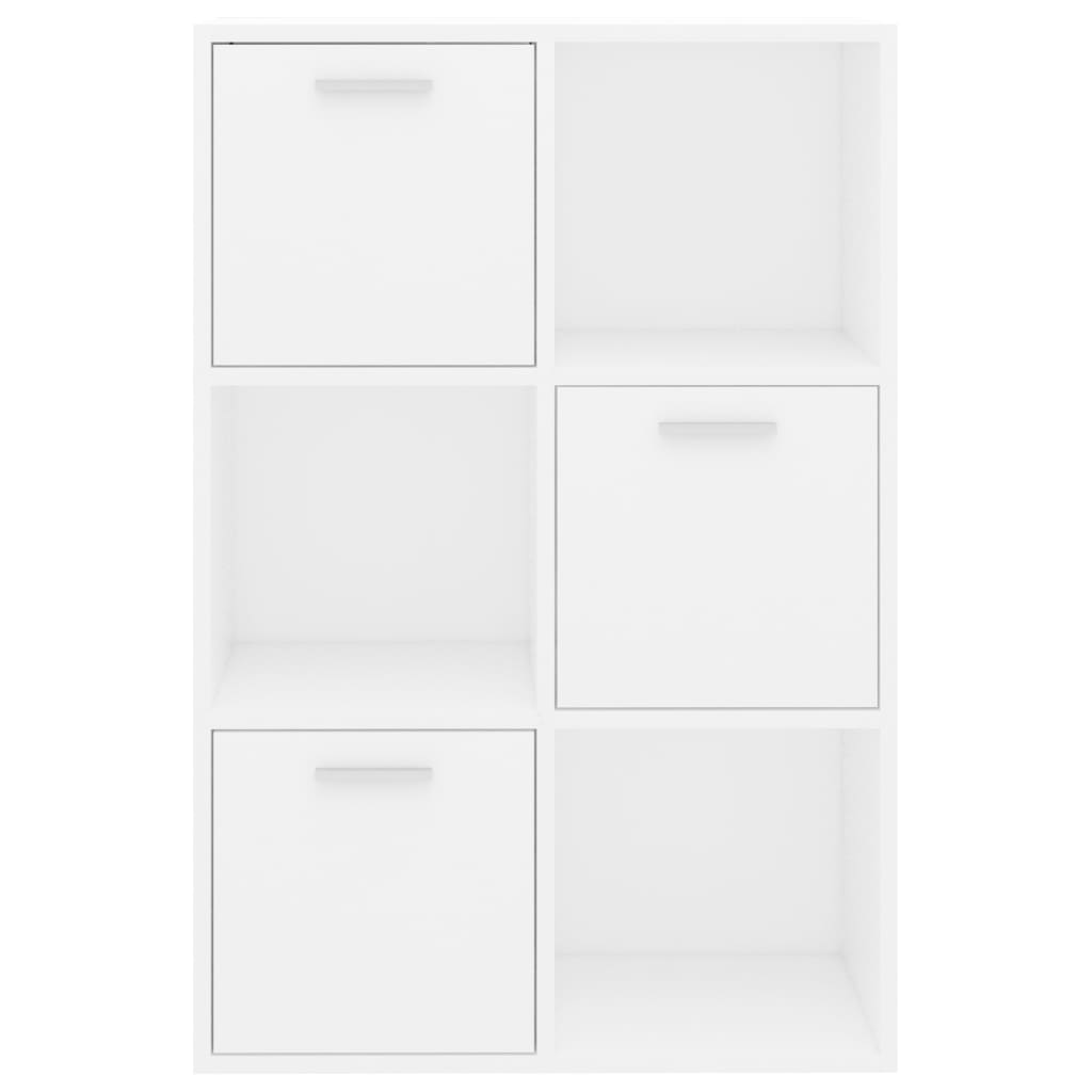 Opbergkast 60x29,5x90 cm bewerkt hout wit Wit
