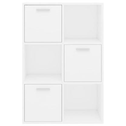 Opbergkast 60x29,5x90 cm bewerkt hout wit Wit