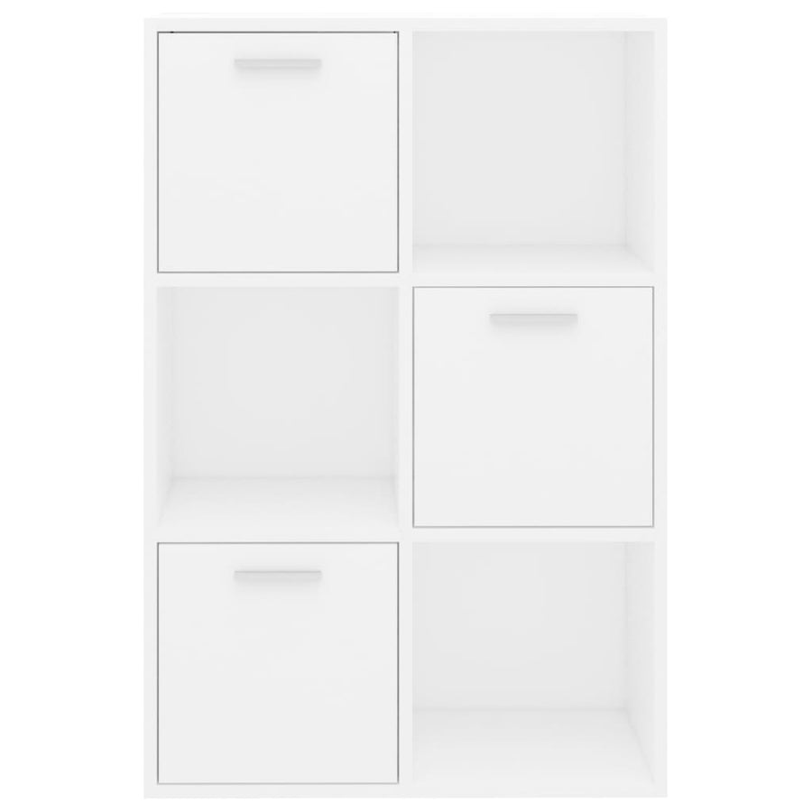 Opbergkast 60x29,5x90 cm bewerkt hout wit Wit