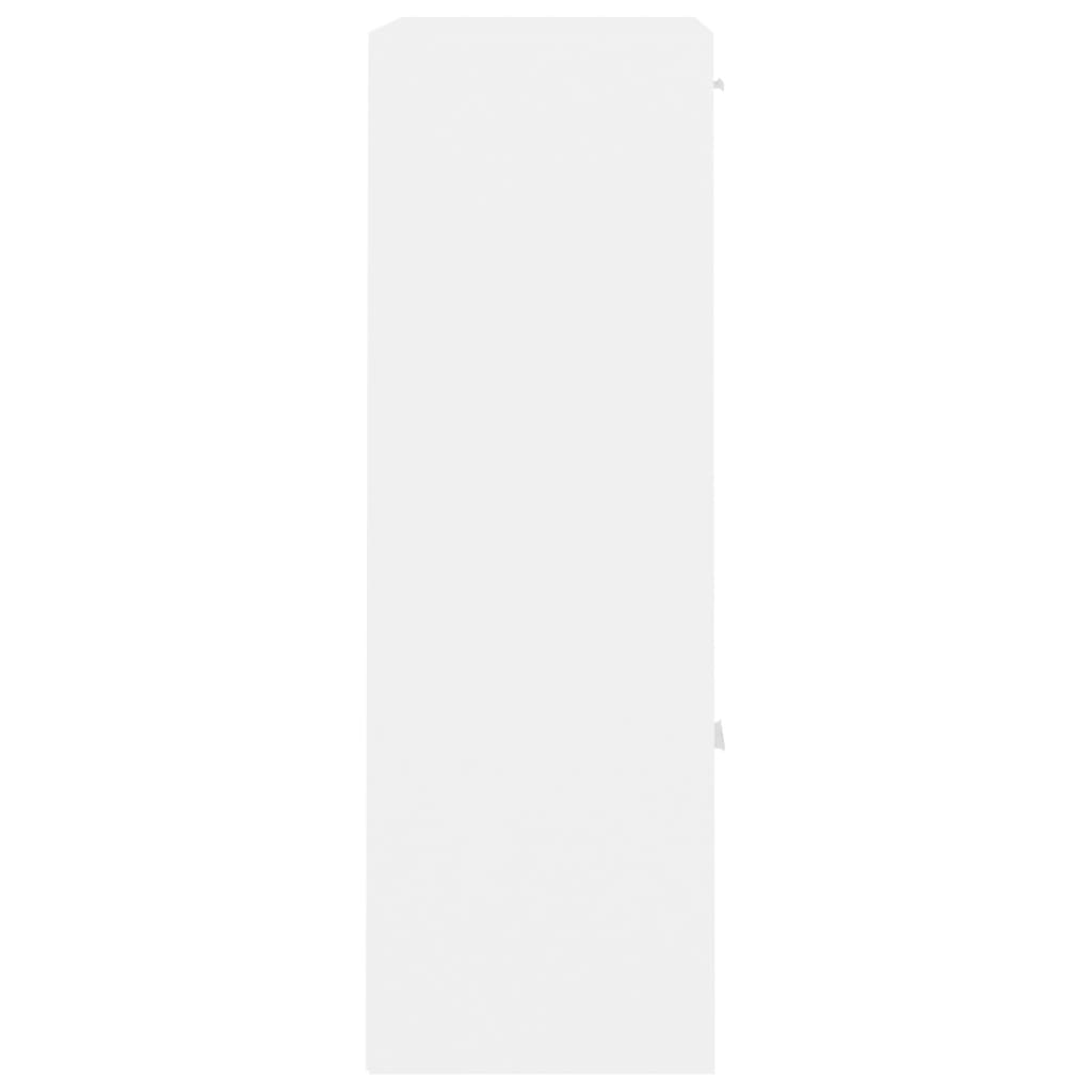 Opbergkast 60x29,5x90 cm bewerkt hout wit Wit