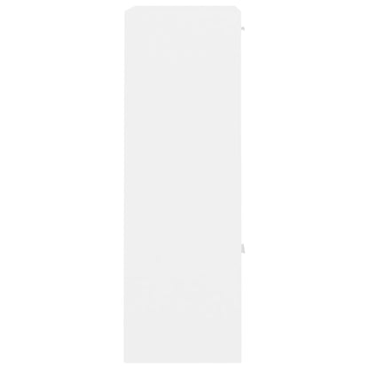 Opbergkast 60x29,5x90 cm bewerkt hout wit Wit