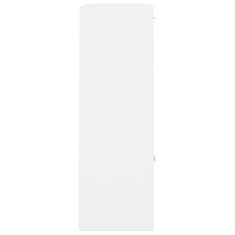 Opbergkast 60x29,5x90 cm bewerkt hout wit Wit