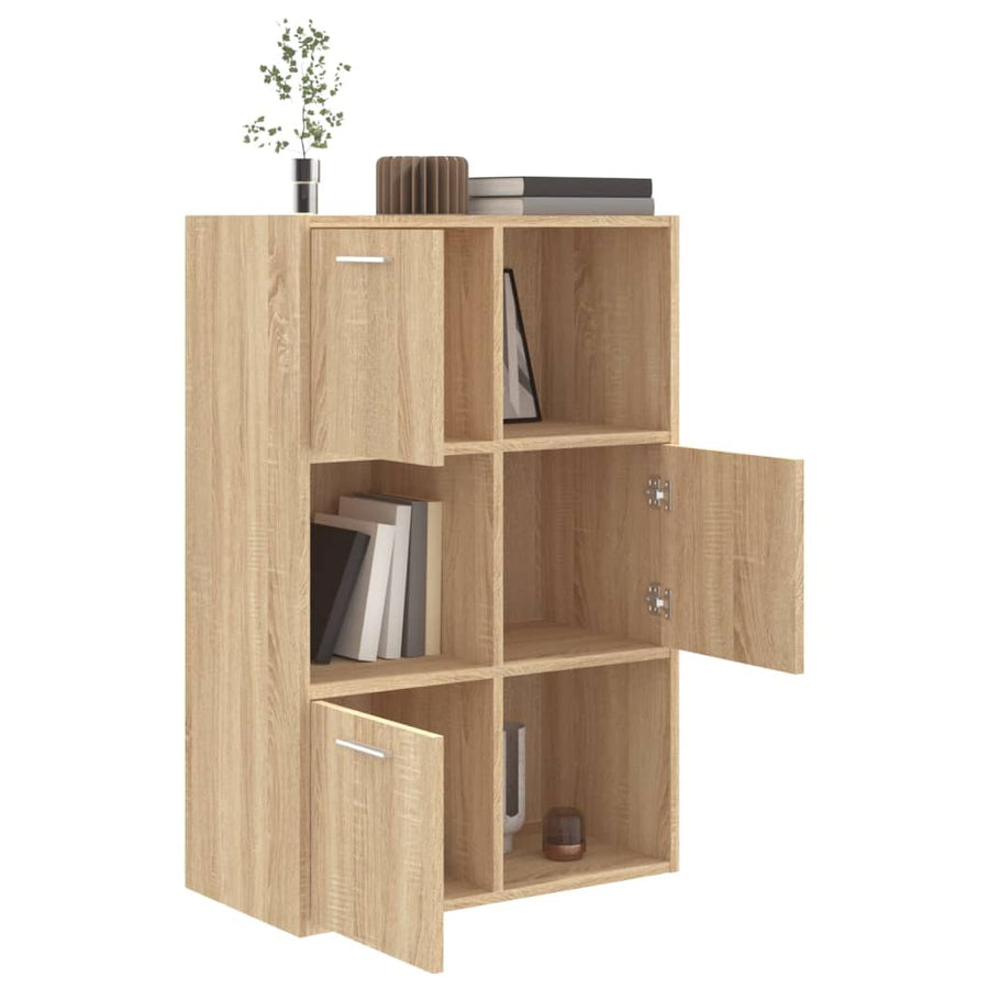 Opbergkast 60x29,5x90 cm bewerkt hout sonoma eikenkleurig Sonoma eiken