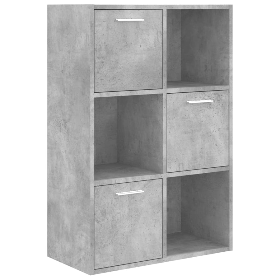 Opbergkast 60x29,5x90 cm bewerkt hout betongrijs Betongrijs