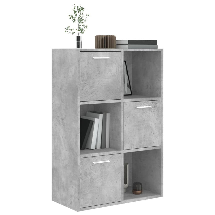 Opbergkast 60x29,5x90 cm bewerkt hout betongrijs Betongrijs