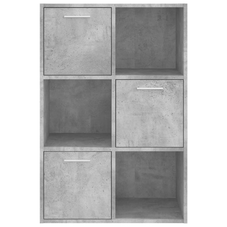 Opbergkast 60x29,5x90 cm bewerkt hout betongrijs Betongrijs