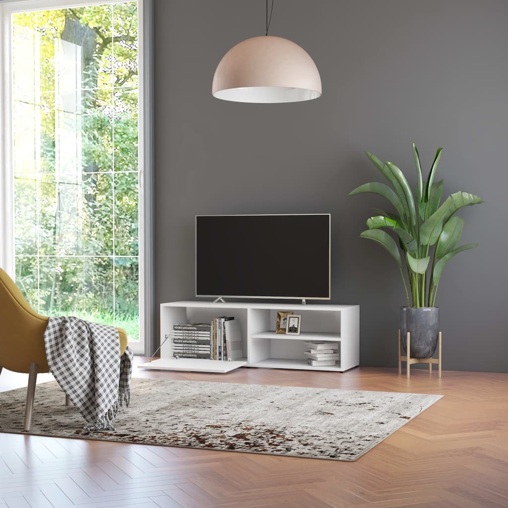Tv-Meubel 20X34X37 Cm Bewerkt Hout Wit