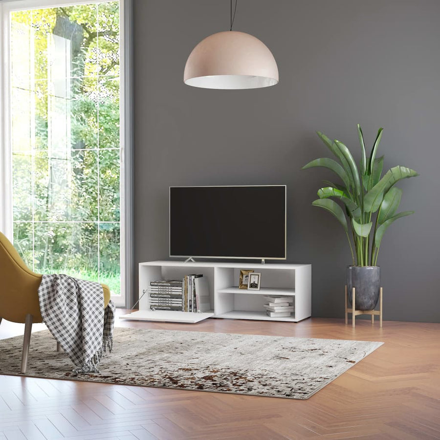 Tv-Meubel 20X34X37 Cm Bewerkt Hout Wit