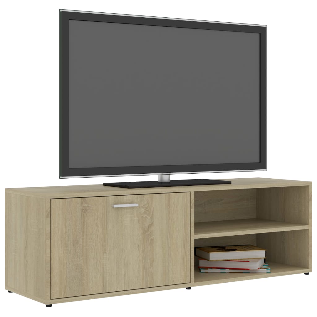 Tv-meubel 120x34x37 cm bewerkt hout sonoma eikenkleurig Sonoma eiken