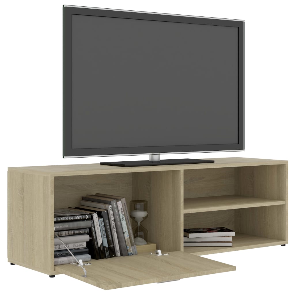 Tv-meubel 120x34x37 cm bewerkt hout sonoma eikenkleurig Sonoma eiken