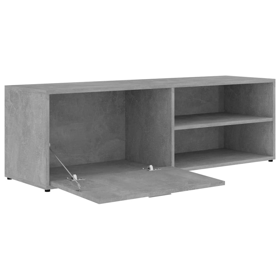 Tv-Meubel 20X34X37 Cm Bewerkt Hout Betongrijs