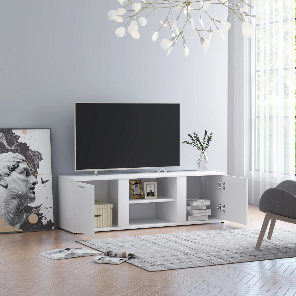 Tv-Meubel 20X34X37 Cm Bewerkt Hout Wit