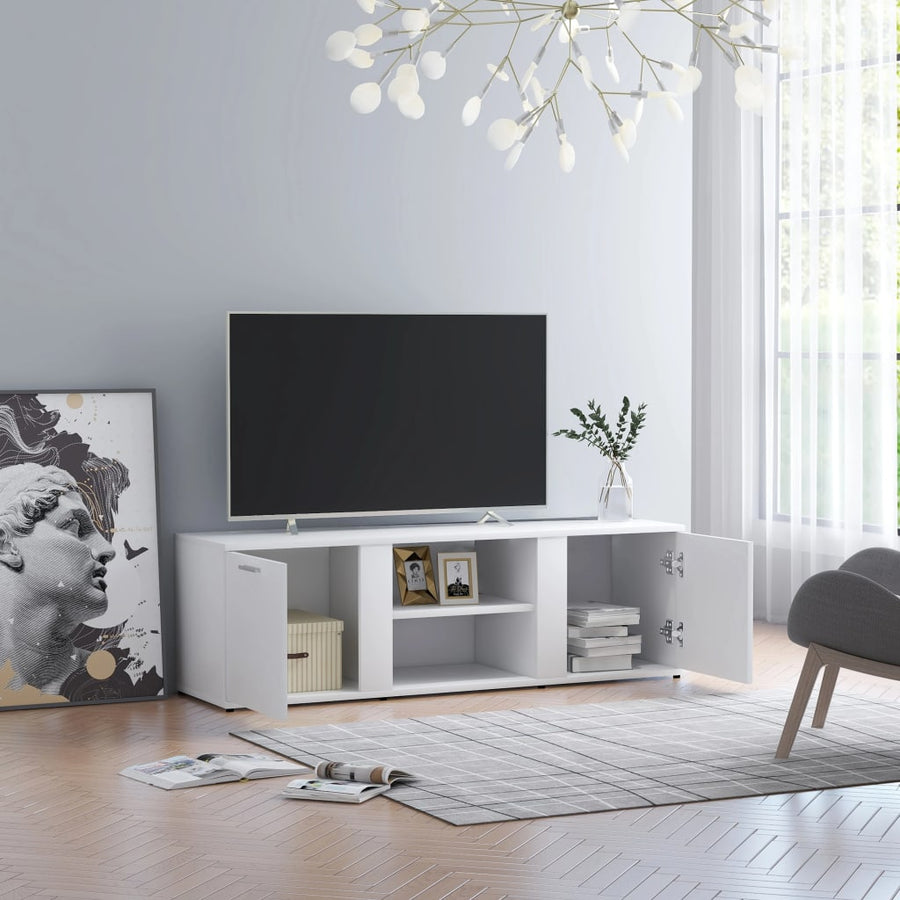 Tv-Meubel 20X34X37 Cm Bewerkt Hout Wit