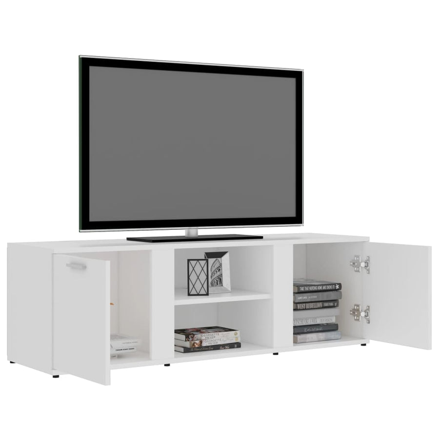 Tv-Meubel 20X34X37 Cm Bewerkt Hout Wit
