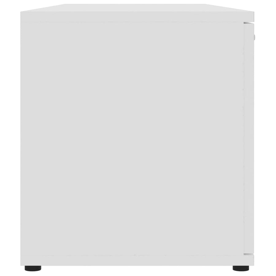 Tv-Meubel 20X34X37 Cm Bewerkt Hout Wit