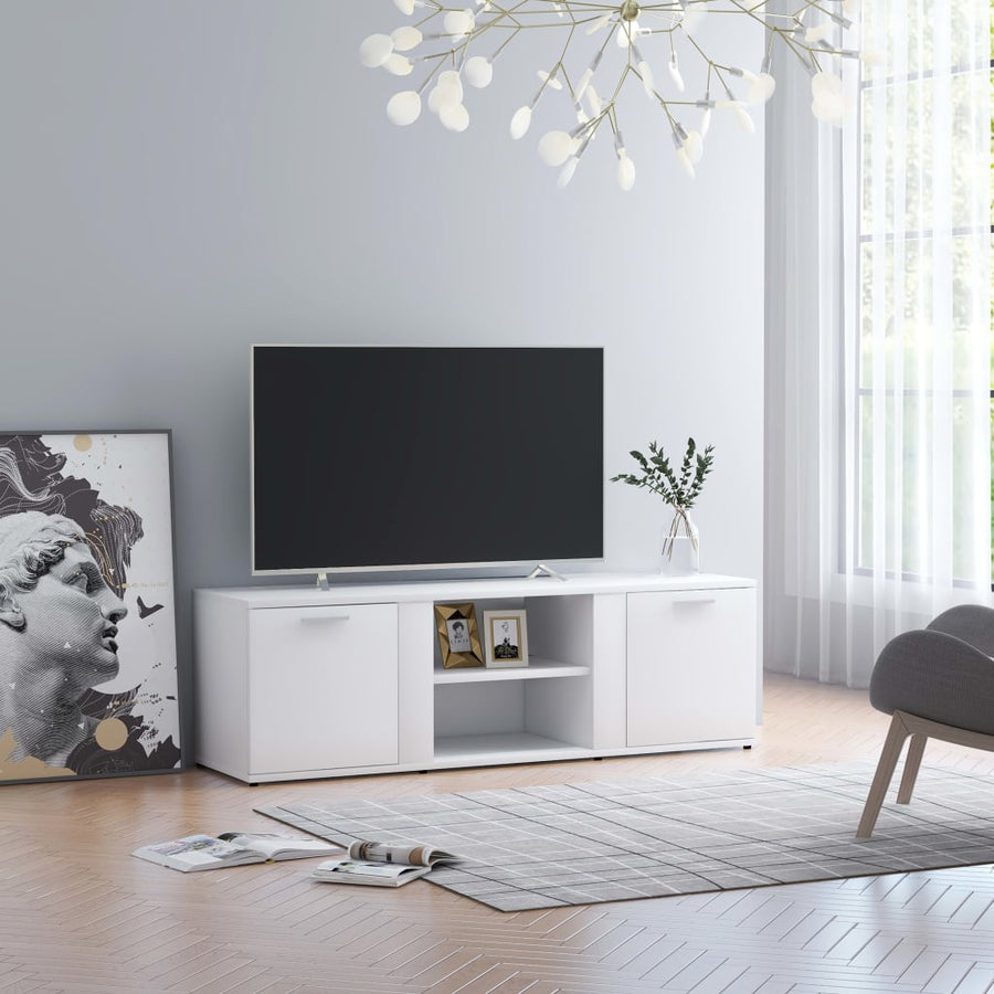 Tv-Meubel 20X34X37 Cm Bewerkt Hout Wit