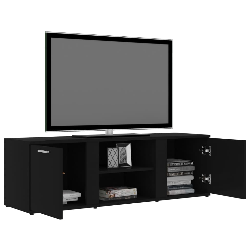 Tv-Meubel 20X34X37 Cm Bewerkt Hout Zwart