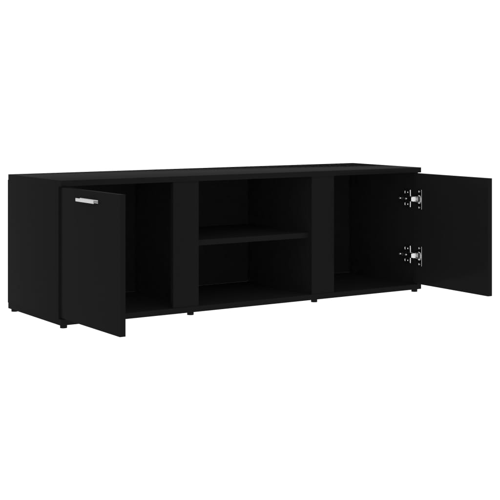 Tv-Meubel 20X34X37 Cm Bewerkt Hout Zwart