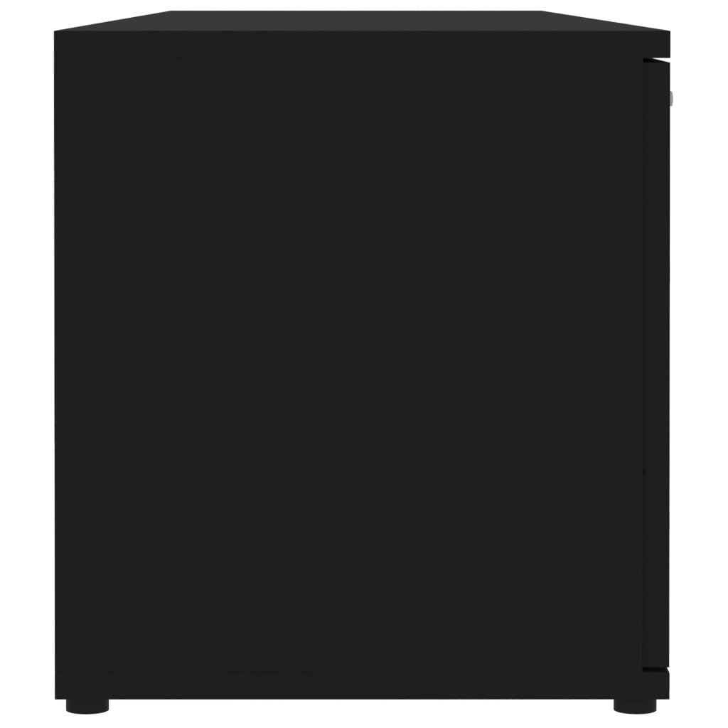 Tv-Meubel 20X34X37 Cm Bewerkt Hout Zwart