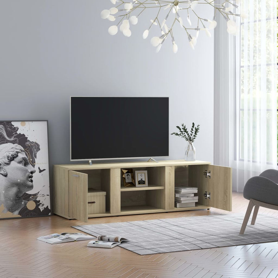 Tv-Meubel 20X34X37 Cm Bewerkt Hout Kleurig Sonoma eiken