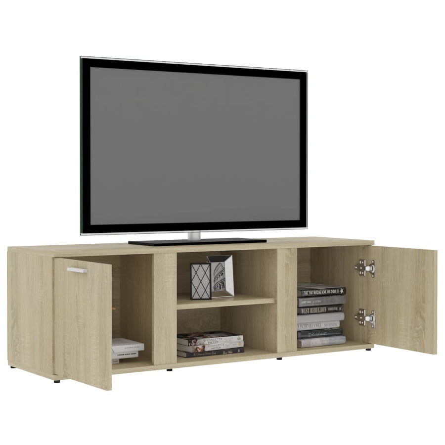 Tv-Meubel 20X34X37 Cm Bewerkt Hout Kleurig Sonoma eiken
