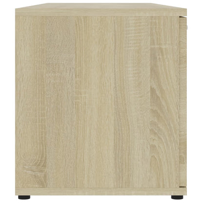 Tv-Meubel 20X34X37 Cm Bewerkt Hout Kleurig Sonoma eiken
