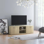 TV cabinet 120x34x37 cm engineered wood Sonoma oak colour