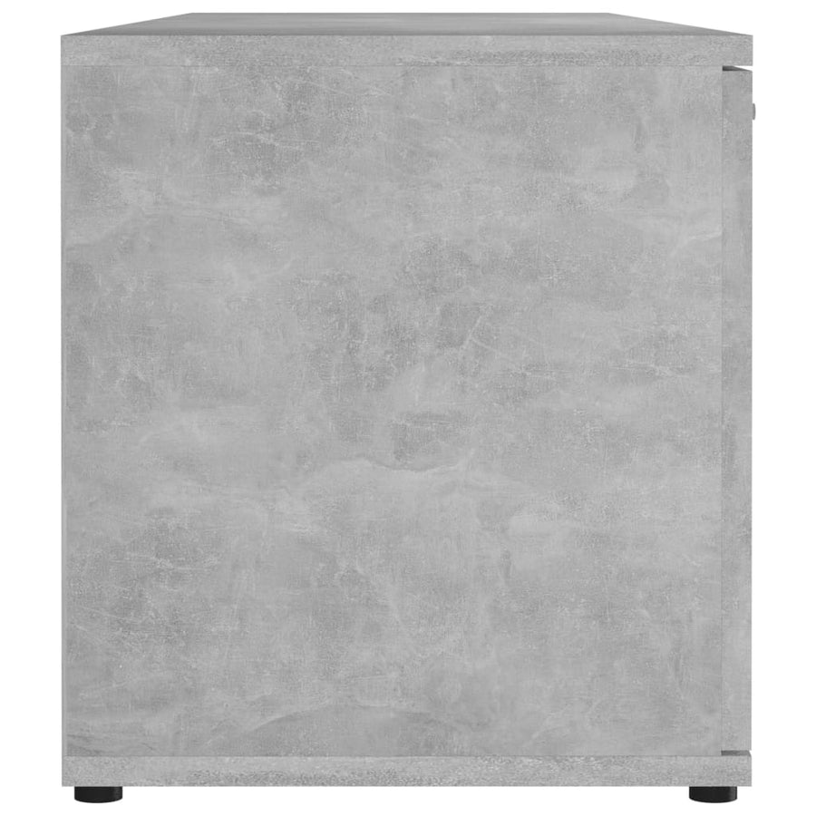 Tv-Meubel 20X34X37 Cm Bewerkt Hout Betongrijs