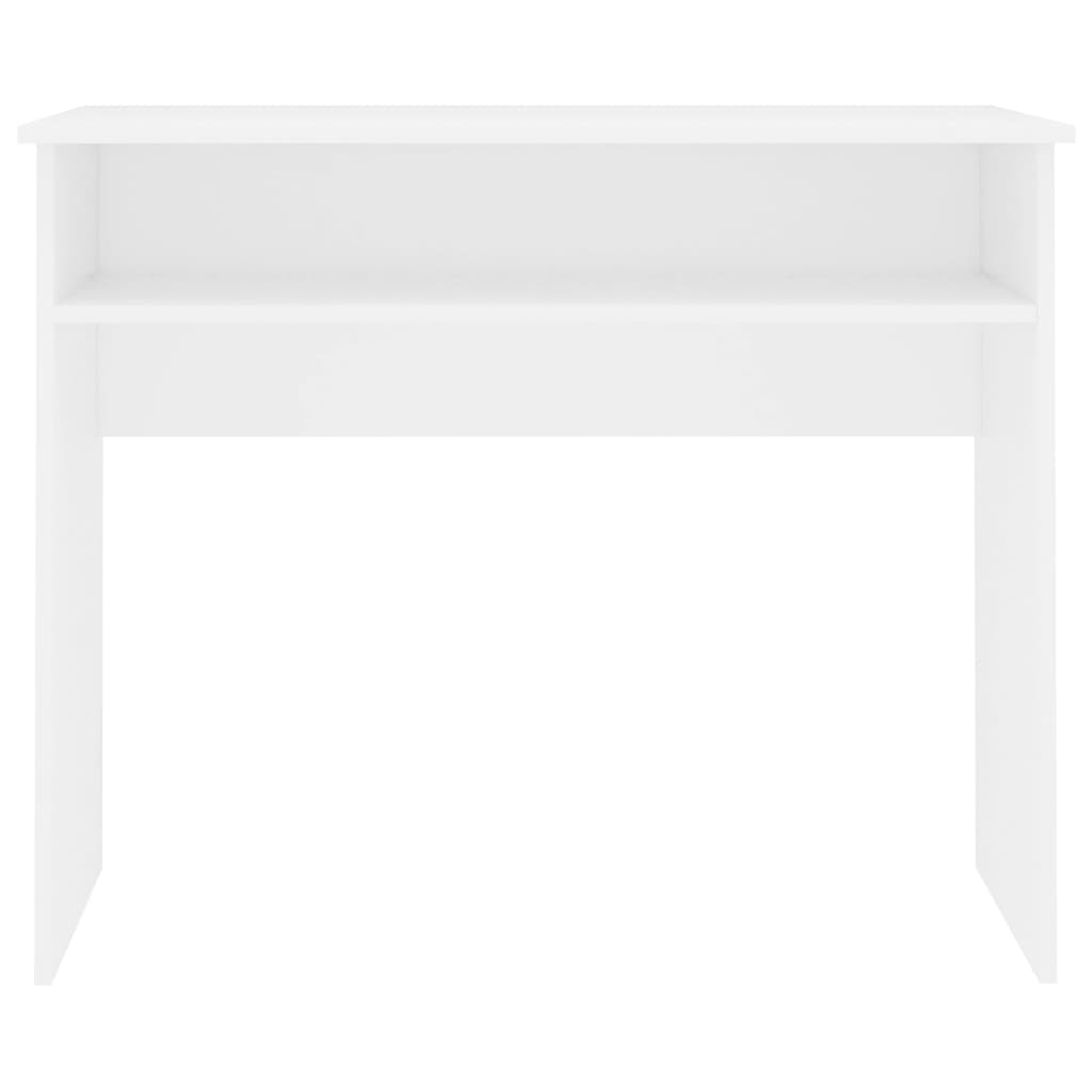 Bureau 90X50X74 Cm Bewerkt Hout Wit