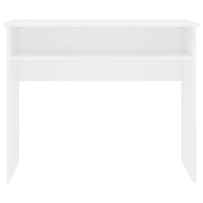 Bureau 90X50X74 Cm Bewerkt Hout Wit
