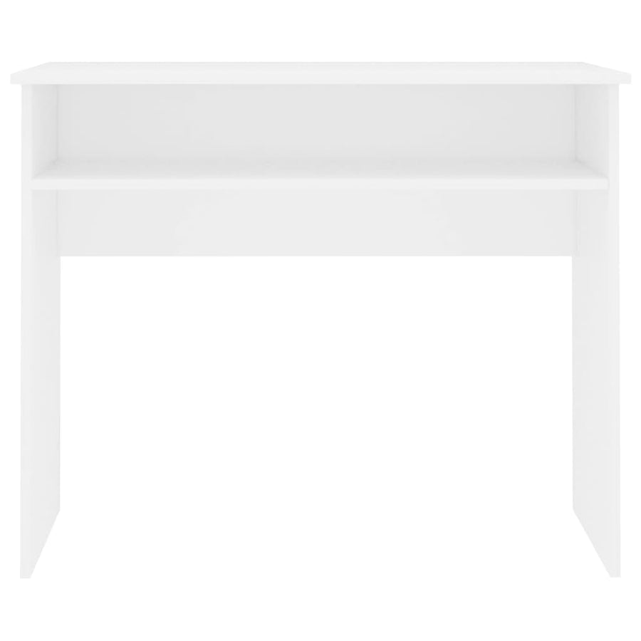 Bureau 90X50X74 Cm Bewerkt Hout Wit