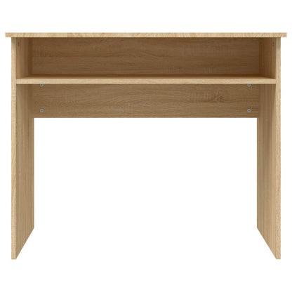 Bureau 90X50X74 Cm Bewerkt Hout Kleurig Sonoma eiken