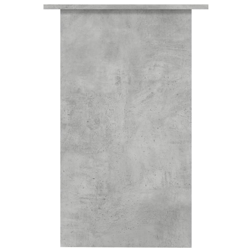 Bureau 90X50X74 Cm Bewerkt Hout Betongrijs