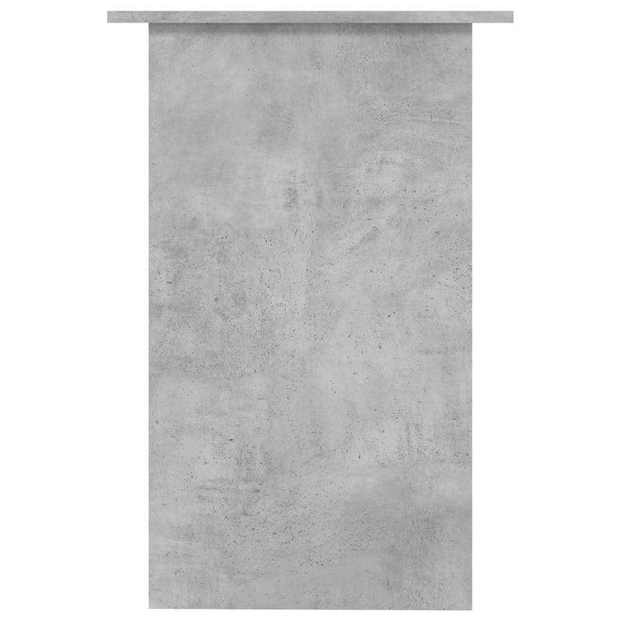 Bureau 90X50X74 Cm Bewerkt Hout Betongrijs