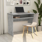 Desk 90x50x74 cm treated wood concrete grey