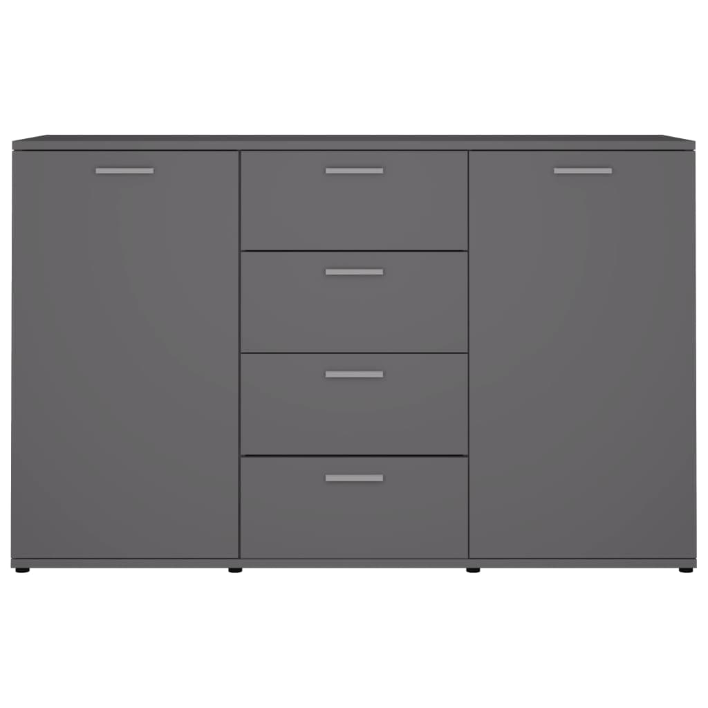 Dressoir 120x35,5x75 cm bewerkt hout grijs Grijs