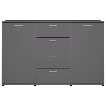 Dressoir 120x35,5x75 cm bewerkt hout grijs Grijs