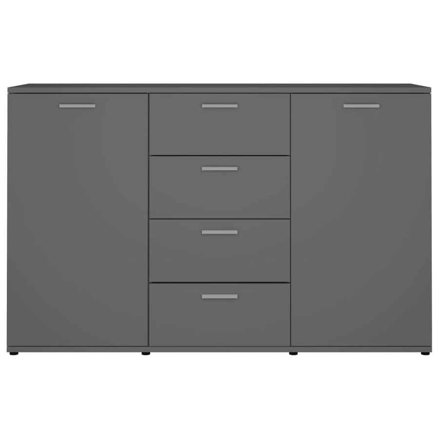 Dressoir 120x35,5x75 cm bewerkt hout grijs