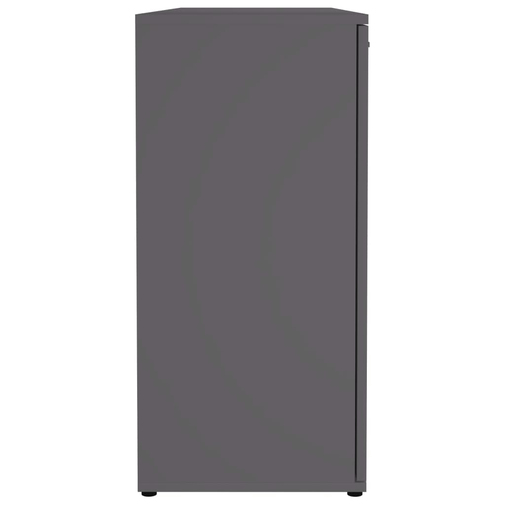 Dressoir 120x35,5x75 cm bewerkt hout grijs Grijs