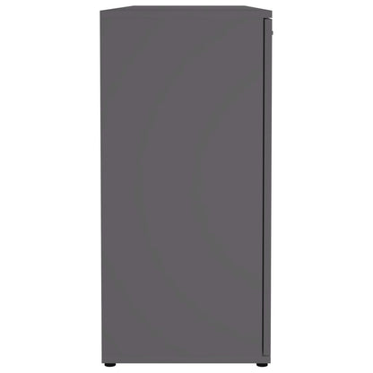 Dressoir 120x35,5x75 cm bewerkt hout grijs Grijs