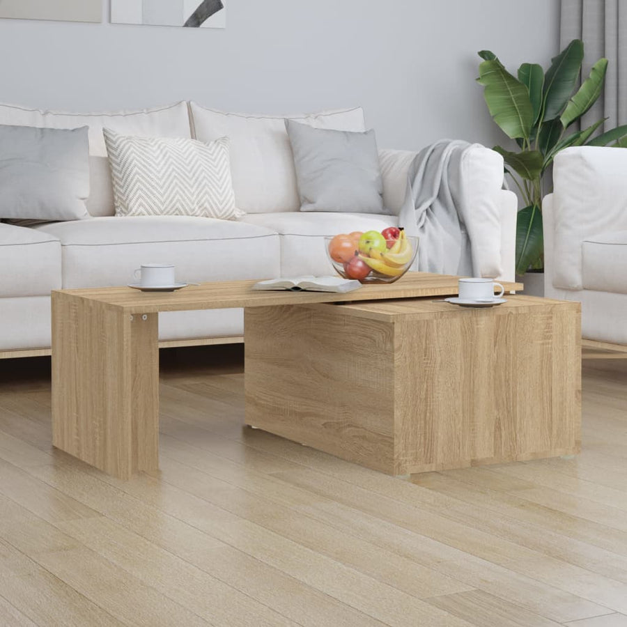 Salontafel 150x50x35 cm bewerkt hout sonoma eikenkleurig Sonoma eiken