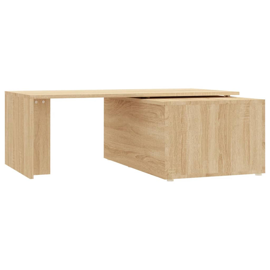 Salontafel 150x50x35 cm bewerkt hout sonoma eikenkleurig Sonoma eiken