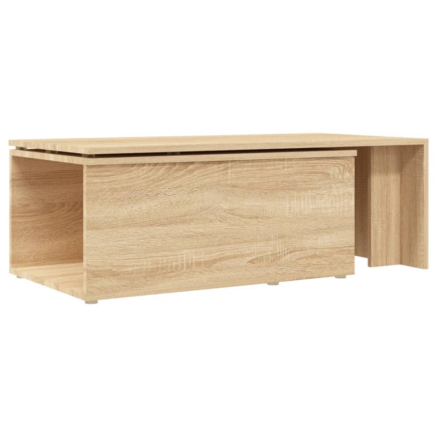 Salontafel 150x50x35 cm bewerkt hout sonoma eikenkleurig Sonoma eiken