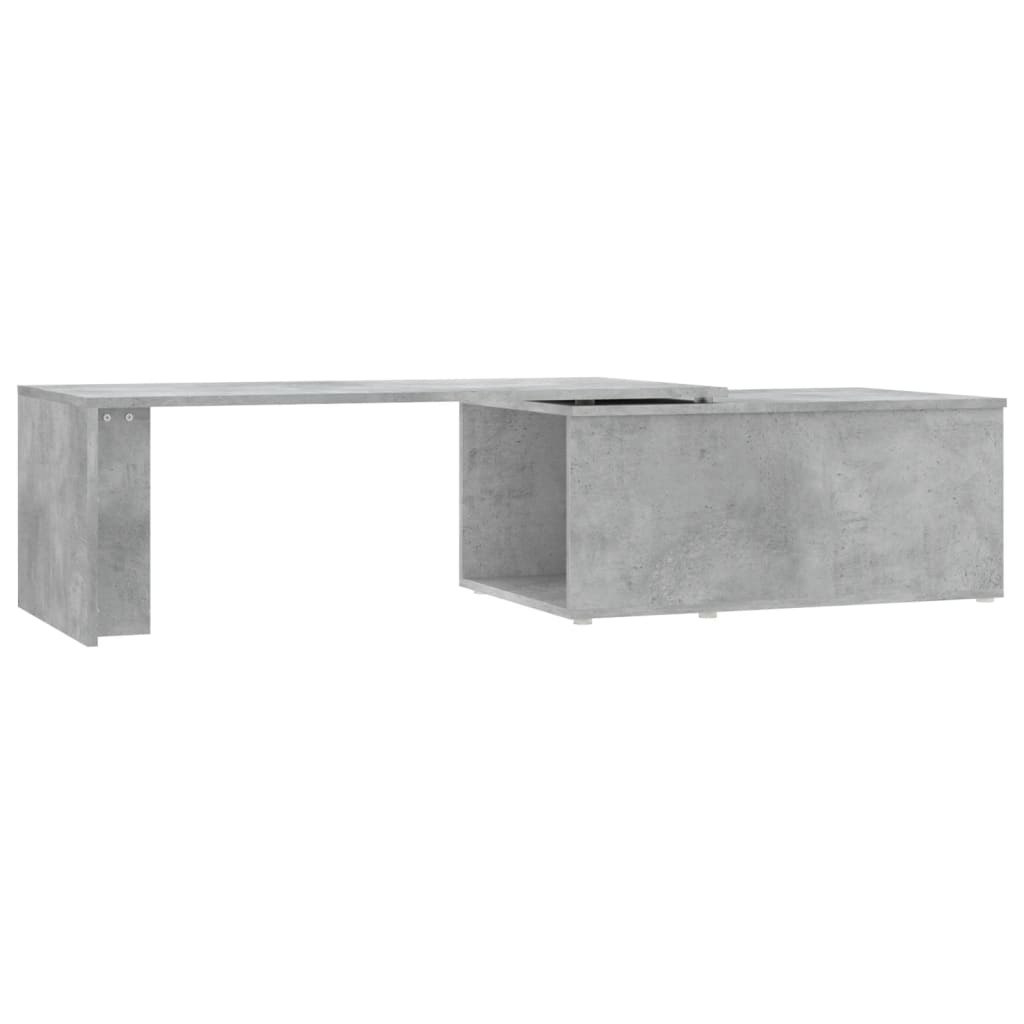 Salontafel 150x50x35 cm bewerkt hout betongrijs Betongrijs